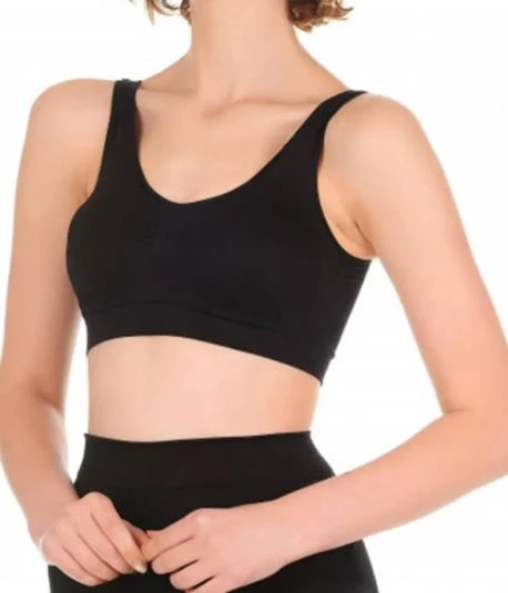 ÖDÜL 5051 SEAMLESS KADIN PEDLİ BÜSTİYER SİYAH ürün görseli 1