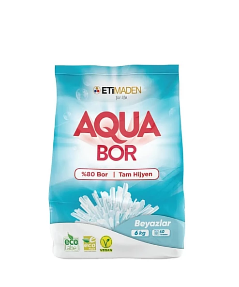 AQUA BOR MATIK TOZ 6KG BEYAZLILAR ürün görseli 1