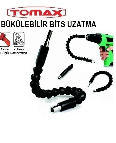 Tomax Körüklü Bükülen Bits Uzatma Matkap Ucu Bükülebilir Esnek ürün görseli 1