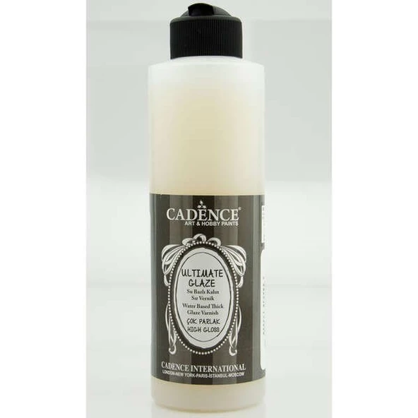 Cadence Ultimate Glaze Su Bazlı Sır Vernik PARLAK 250 ml. ürün görseli 1