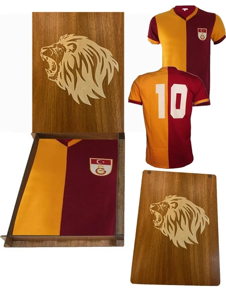 Galatasaray Lisanslı Metin Oktay  Forma - Aslan Ahşap Kutu Hediyeli ürün görseli 1