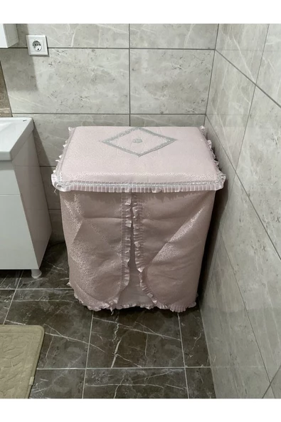 Çamaşır Makinesi Örtüsü - Pudra - Resim 2