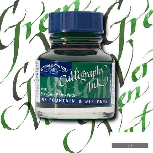 Winsor & Newton Kaligrafi Mürekkebi 30 ml. 289 GREEN ürün görseli 1