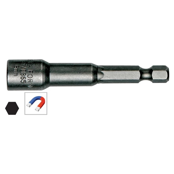 CetaForm BT0865 Manyetik Mıknatıslı Bits Somun Lokma Adaptör 8x65 ürün görseli 1