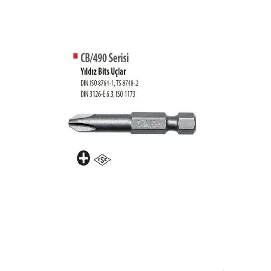Cetaform Ph3x50mm Mıknatıslı Bits Uçlu Yıldız Tornavida Ucu ürün görseli 1