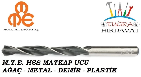 Makina Takım Mte Hss Demir Metal Ağaç Plastik Matkap Ucu 2,5 mm ürün görseli 1
