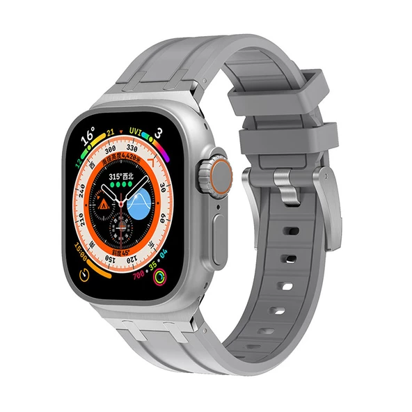 Apple Watch 44mm Zore KRD-89 Silikon Kordon - Resim 3