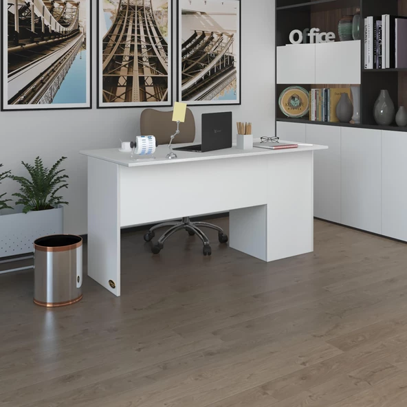 Kenzlife ofis masası miyamoto byz sol 75*140*60 raflı dolap bilgisayar çalışma masası ürün görseli 1