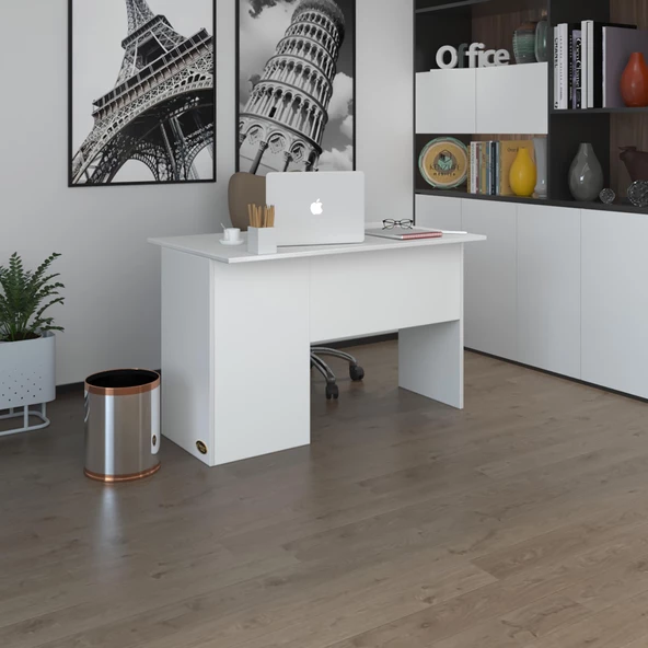 Kenzlife ofis masası miyamoto byz sağ 75*160*60 kilitli kapaklı dolap bilgisayar çalışma masası ürün görseli 1
