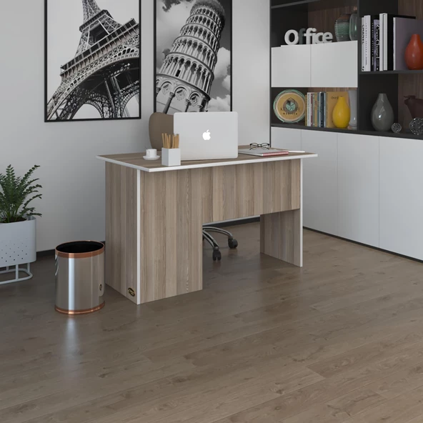 Kenzlife ofis masası miyamoto crd sağ 75*110*60 kilitli kapaklı dolap bilgisayar çalışma masası ürün görseli 1