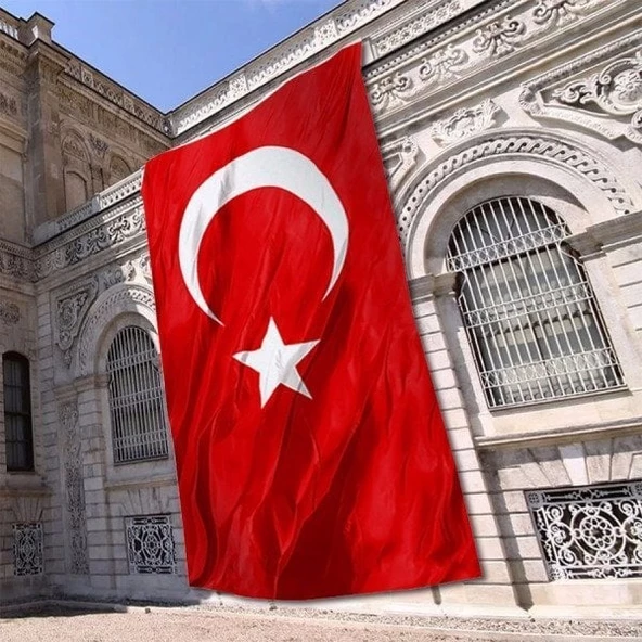 Türk Bayrağı 300x450 cm Alpaka Kumaş ürün görseli 1