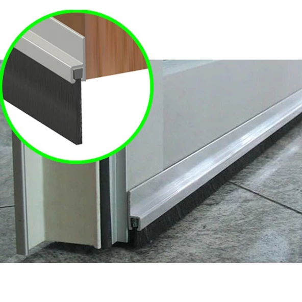 Doğuş Kapı Altı Fırçası H Tipi Yandan Monte 90 cm Metal Fırça ürün görseli 1