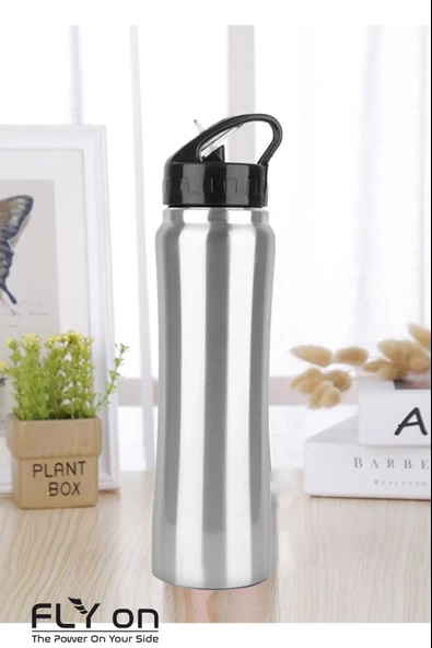Pipetli Çift Katmanlı Hem Sıcak Hem Soğuk Muhafazalı Termos Sportif Emzikli Matara Suluk 500 ML ürün görseli 1