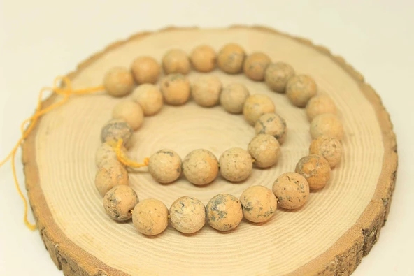 Jasper Taşı YARIM Dizi 11.5-12mm Aralığı (25845) (18cm uzunluğundadır) ürün görseli 1