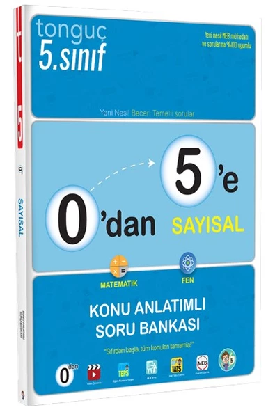0dan 5e Sayısal Konu Anlatımlı Soru Bankası - Tonguç Yayınları ürün görseli 1