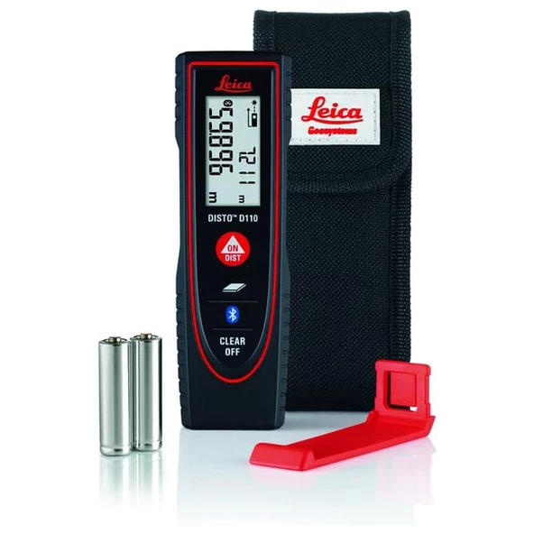 Leica Lazer Metre Disto D110 Lazermetre Mesafe Ölçer Ölçü Aleti Bluetooth'lu Alan Ölçer 60 Metre ürün görseli 1