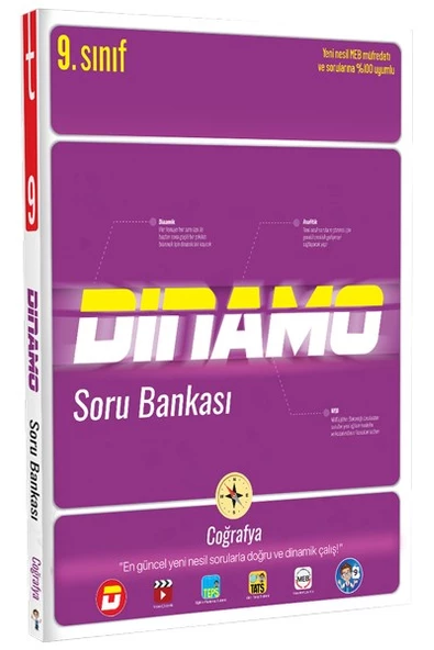 9. Sınıf Dinamo Coğrafya Soru Bankası - Tonguç Yayınları ürün görseli 1