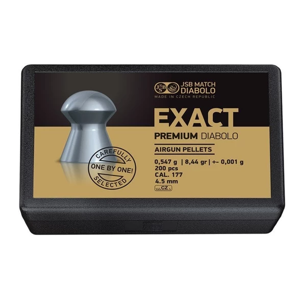 JSB EXACT PREMIUM 4.52 MM HAVALI SACMA (0,547G) ürün görseli 1