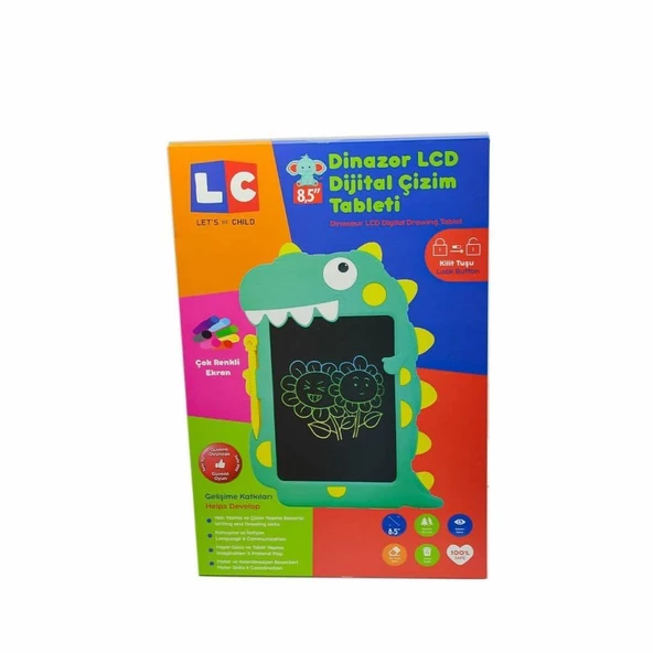 Let's Be Child Lc Digital Dinazor Çizim Tableti 8,5 İnç 30960 Çocuklar İçin Çizim Tableti ürün görseli 1