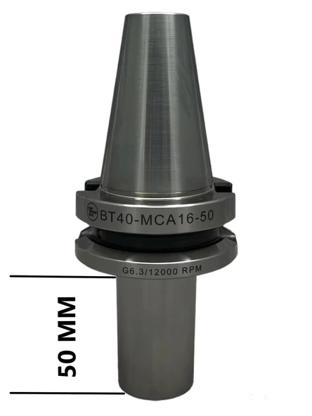 VİDALI TUTUCU BT40 MCA16 - 50 BOY M16X50 BOY VİDALI TUTUCU 20.000 devir balans alınmıştır ürün görseli 1