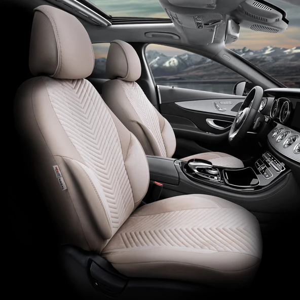 Otom Advanced Series Universal Oto Koltuk Kılıf-BF  Bej ürün görseli 1