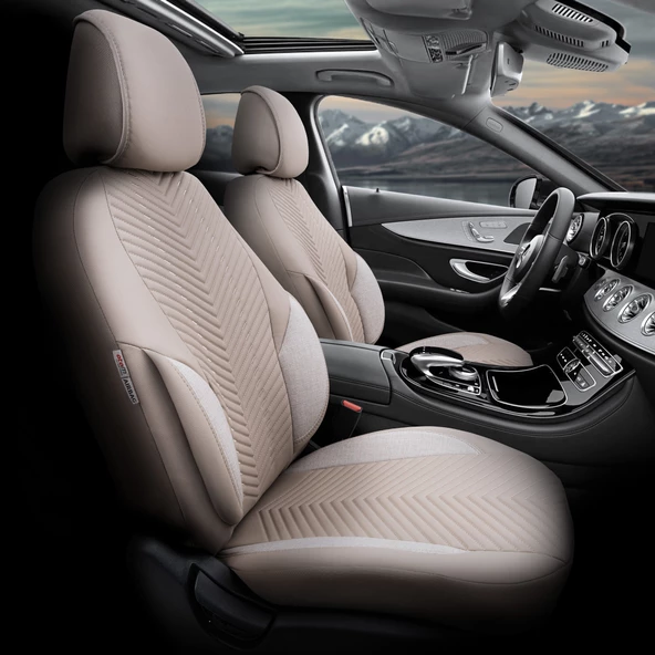 Otom Advanced Series Universal Oto Koltuk Kılıfı  Bej ürün görseli 1