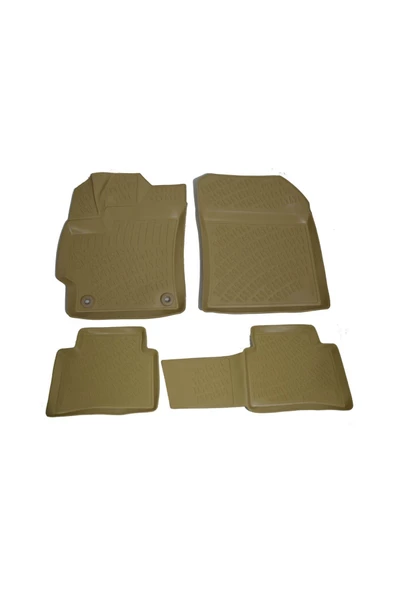 Toyota Corolla Hybrid 2019 ve Sonrası 3D Bej Paspas Takımı Bizymo ürün görseli 1