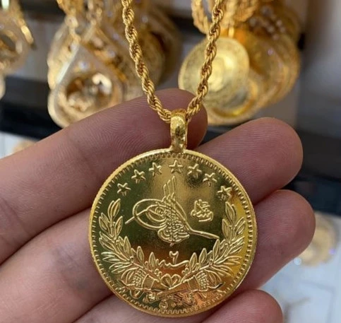 Tam Reşat Kolye Gerçek Altin Görünümlü Kolye imitasyon Tam Reşat (KARGO BEDAVA) ORKIDEY005905 ürün görseli 1