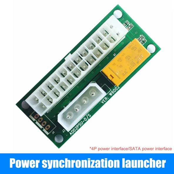 2 Bilgisayar Psu Adaptörünü birleştirmek için Aparat Atx 24Pin To 4Pin Sata Güç Sync Kart ORKIDEY007333 ürün görseli 1
