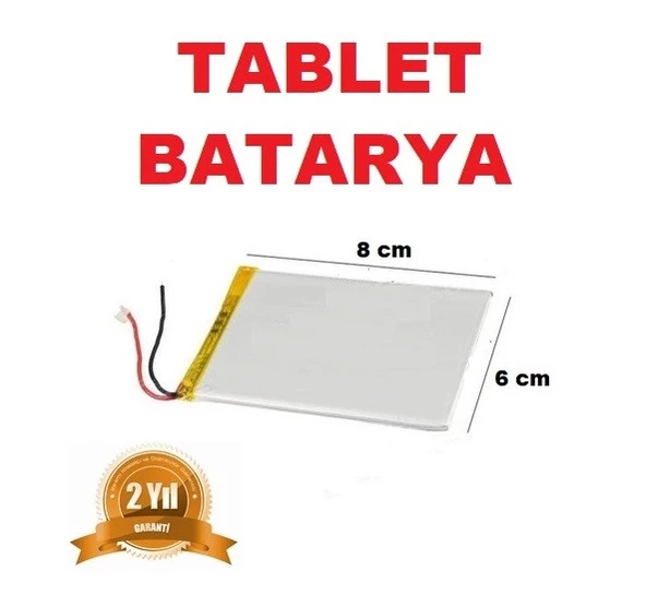 Ulefone Oem Tablet Batarya Pil 3.7V 2750Mah 2Kablo Ölçü : 80X60X5Mm (KARGO BEDAVA) ORKIDEY008141 ürün görseli 1