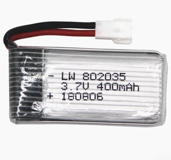 Drone - Helikopter Pili 3.7v 400mah Şarjlı Li-polimer Batarya (KARGO BEDAVA) ORKIDEY008269 ürün görseli 1