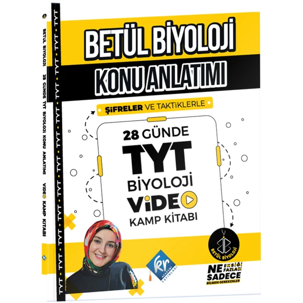 Betül Biyoloji Konu Anlatımı 28 Günde TYT Biyoloji Video Kamp Kitabı ürün görseli 1