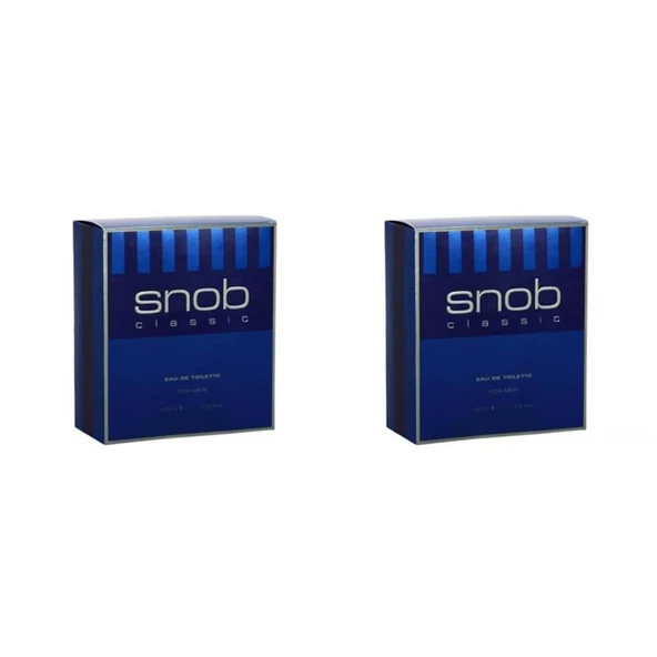 Snob Classic Erkek Parfüm Edt 100 Ml X 2 ürün görseli 1