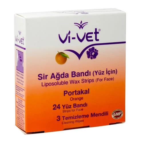 Vi-Vet Yüz İçin Sir Ağda Bandı Portakallı 24'lü 1 Ad. ürün görseli 1