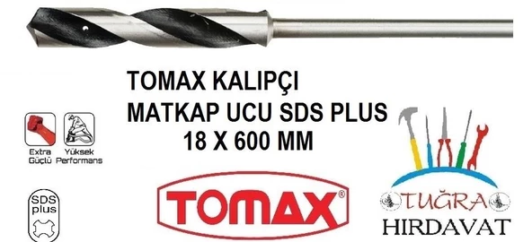 Tomax Sds Plus İnşaat Kalıpçı Matkap Ucu 18x600 ürün görseli 1