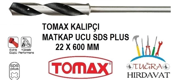 Tomax Sds Plus İnşaat Kalıpçı Matkap Ucu 22x600 ürün görseli 1