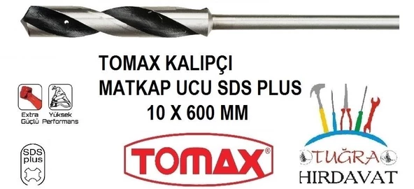 Tomax Sds Plus İnşaat Kalıpçı Matkap Ucu 10x600 ürün görseli 1