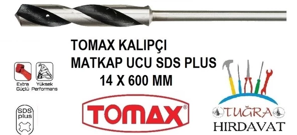 Tomax Sds Plus İnşaat Kalıpçı Matkap Ucu 14x600 ürün görseli 1
