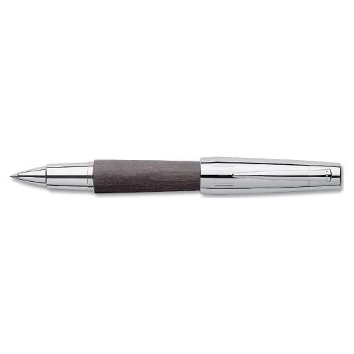 Faber-Castell E-Motion Krom/Ahşap Roller Siyah ürün görseli 1