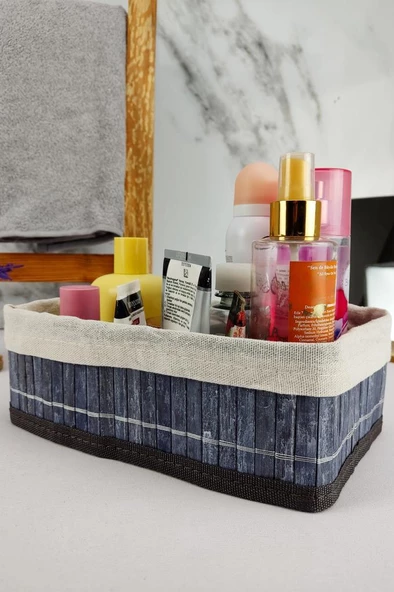 Digithome Bambu Çok Amaçlı Saklama Kutusu Düzenleyici Küçük Boy Organizer Gri 25x15x8 Cm - CL-6007-2 C1-1-121 ürün görseli 1