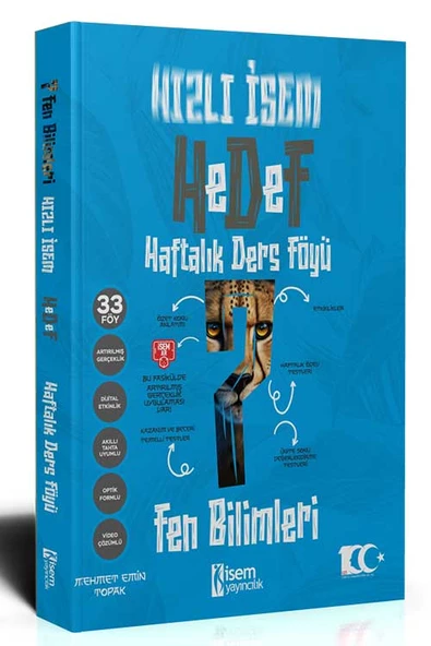 İsem Yayınları 7. Sınıf Hızlı İsem Fen Bilimleri Hedef Haftalık Ders Föyü ürün görseli 1