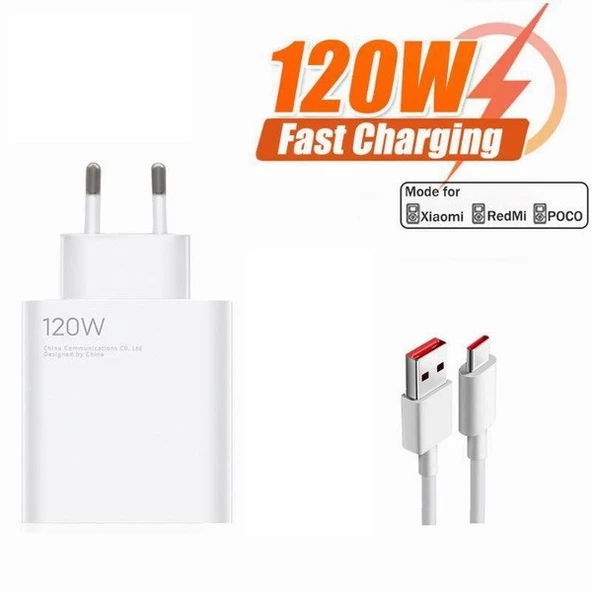 120W Turbo Hızlı Şarj Cihazı 6A Kablolu 1m Redmi Note 11 11s Xiaomi 11T Mi 11 Ultra 12S Ultra 12 Lite 12 12X 11 LiteRedmi Note 11 Pro POCO F4 POCO X4 GT F4 Pro POCO M4 Pro MDY-13-EE SINEKBIT11350 ürün görseli 1