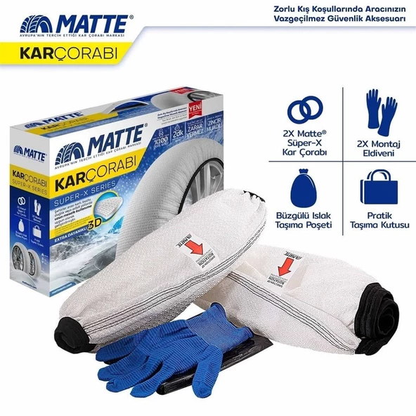 Matte Kar Çorabı - Super X Series - Resim 2