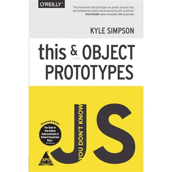 You Don't Know JS: this & Object Prototypes ( Kyle Simpson ) ürün görseli 1