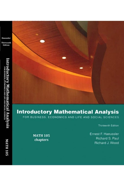 introductory mathematical analysis 13th (ernest f. haeussler) ürün görseli 1