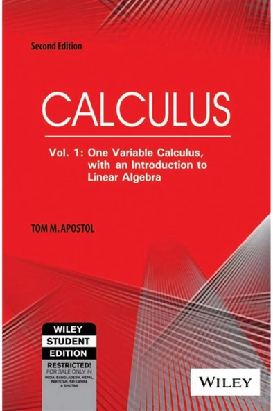 calculus volume 1 2nd (tom apostol) ürün görseli 1