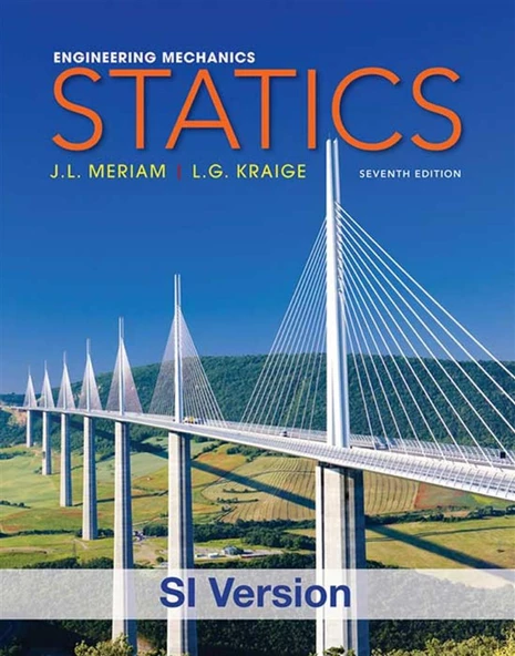 engineering mechanics statics seventh 7th (meriam, kraige) ürün görseli 1
