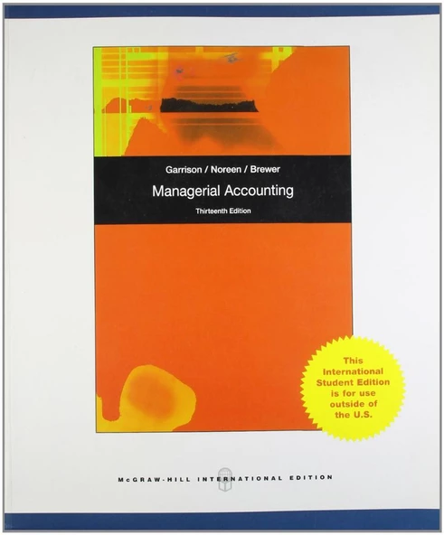 managerial accounting 13th (garrison, noreen, brewer) ürün görseli 1