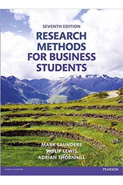research methods for business students 7th (saunders, lewis, thornhill) ürün görseli 1