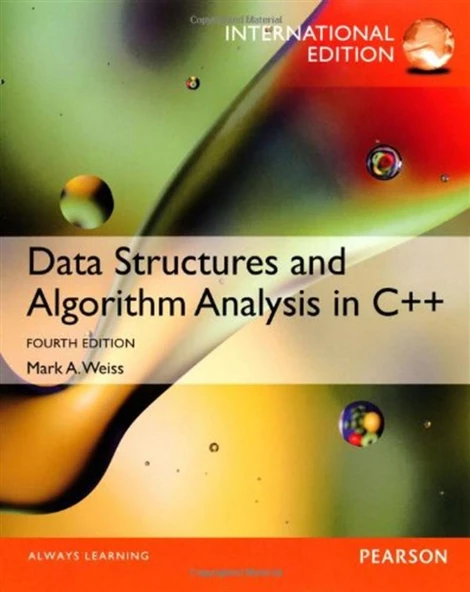 data structures and algorithm analysis in c++ 4th (mark allen weiss) ürün görseli 1